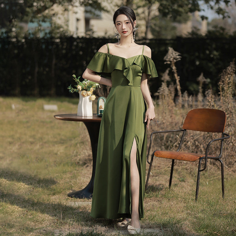 Elegant Green Bridesmaid Dress