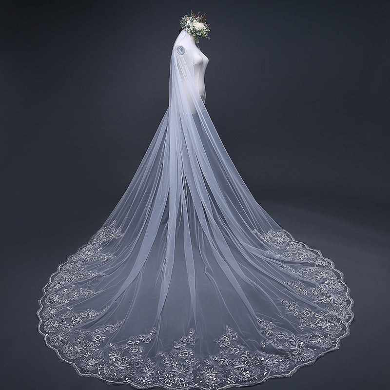 Elegant Cathedral-Style Bridal Veil