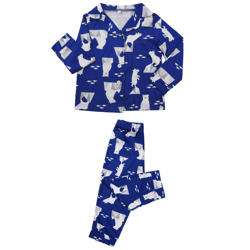 Casual Two-Piece Parent-Child Pyjamas Set