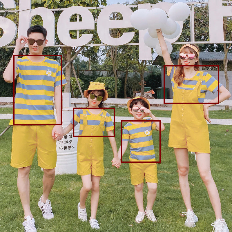 Korean Style Family Matching Summer T-Shirts