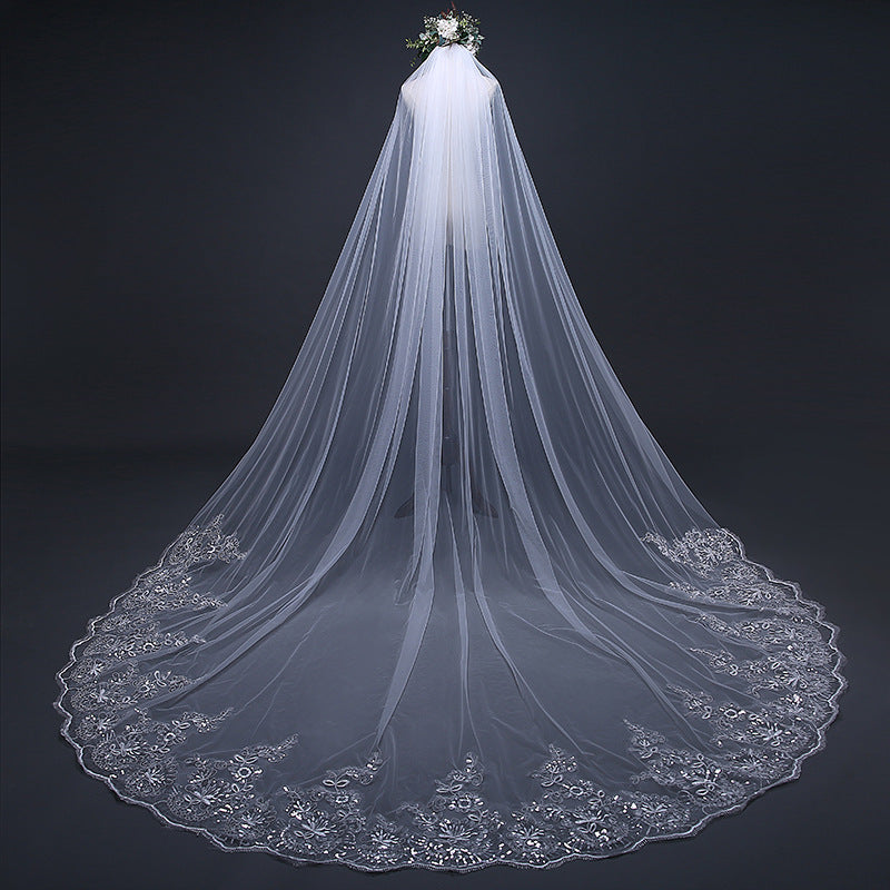 Elegant Cathedral-Style Bridal Veil