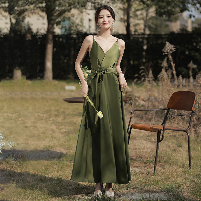 Elegant Green Bridesmaid Dress