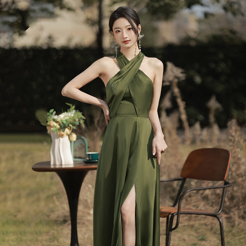 Elegant Green Bridesmaid Dress