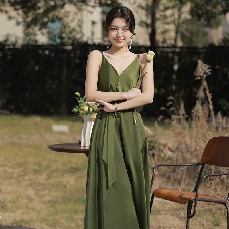 Elegant Green Bridesmaid Dress